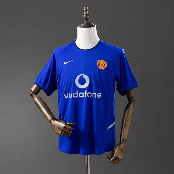 Camiseta de fútbol Manchester United 2002/03 TERCERA MANGA CORTA VERSION FAN